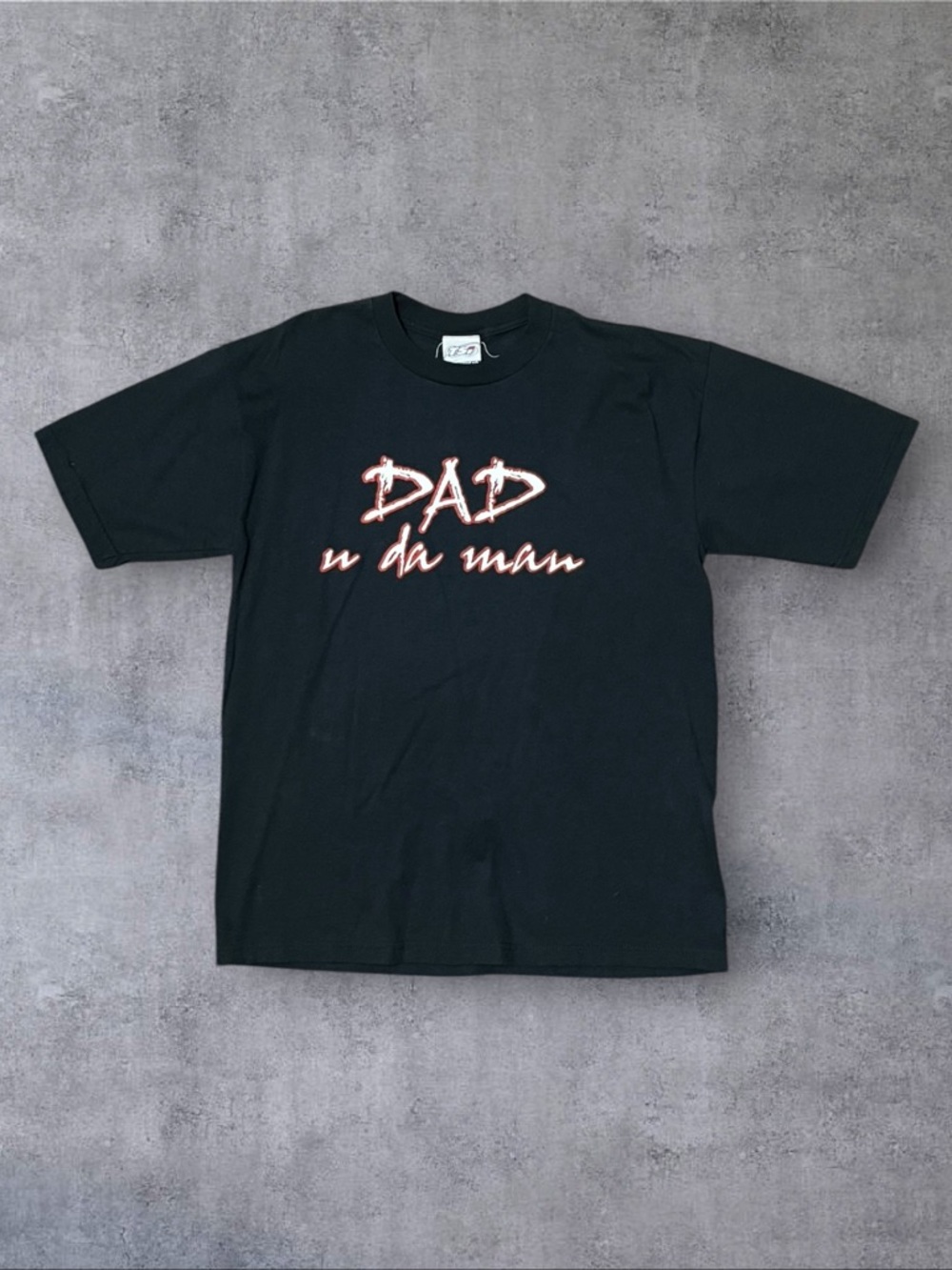 Vintage 2000s y2k Dad U Da Man TSi Sportswear 100% Cotton Sz M Black T-Shirt